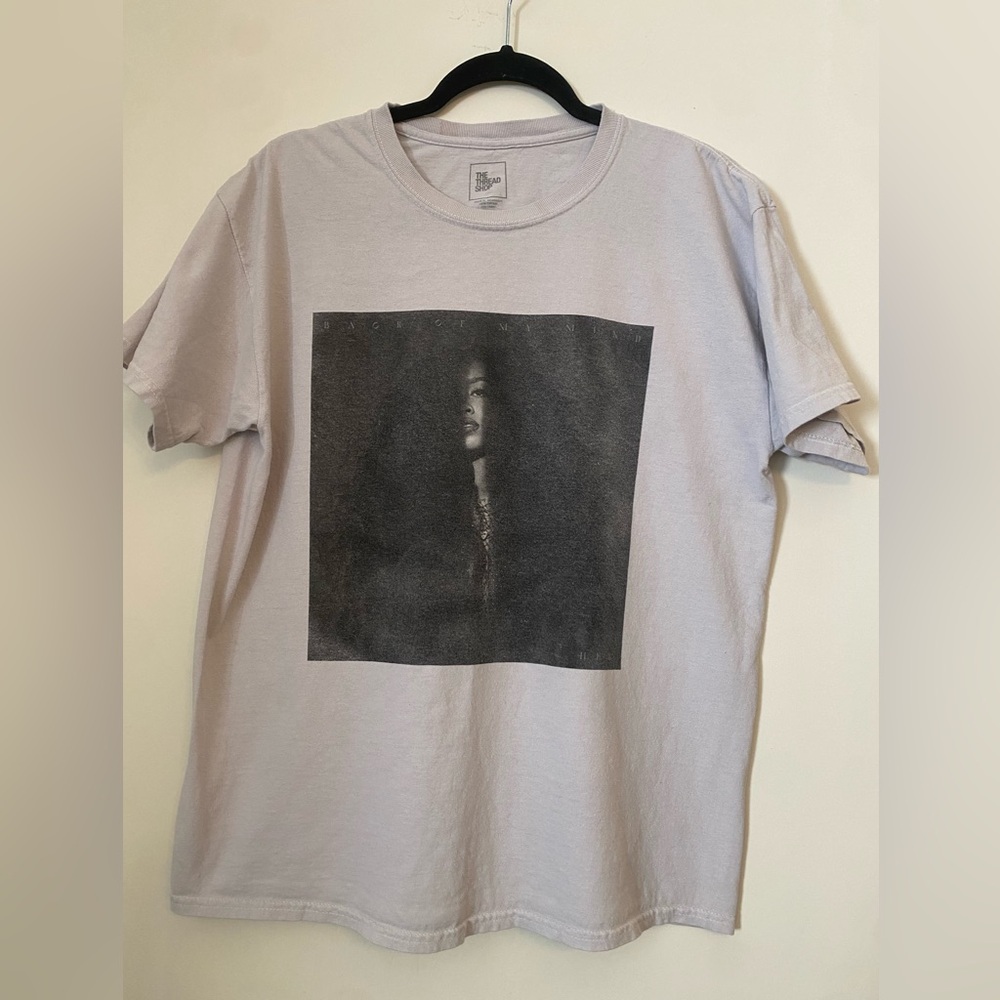 The Thread Shop T-Shirt  Aliyah M/L Unisex Light Grey  Back Of My Mind